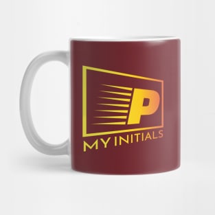 Letter P Letter Art Mug